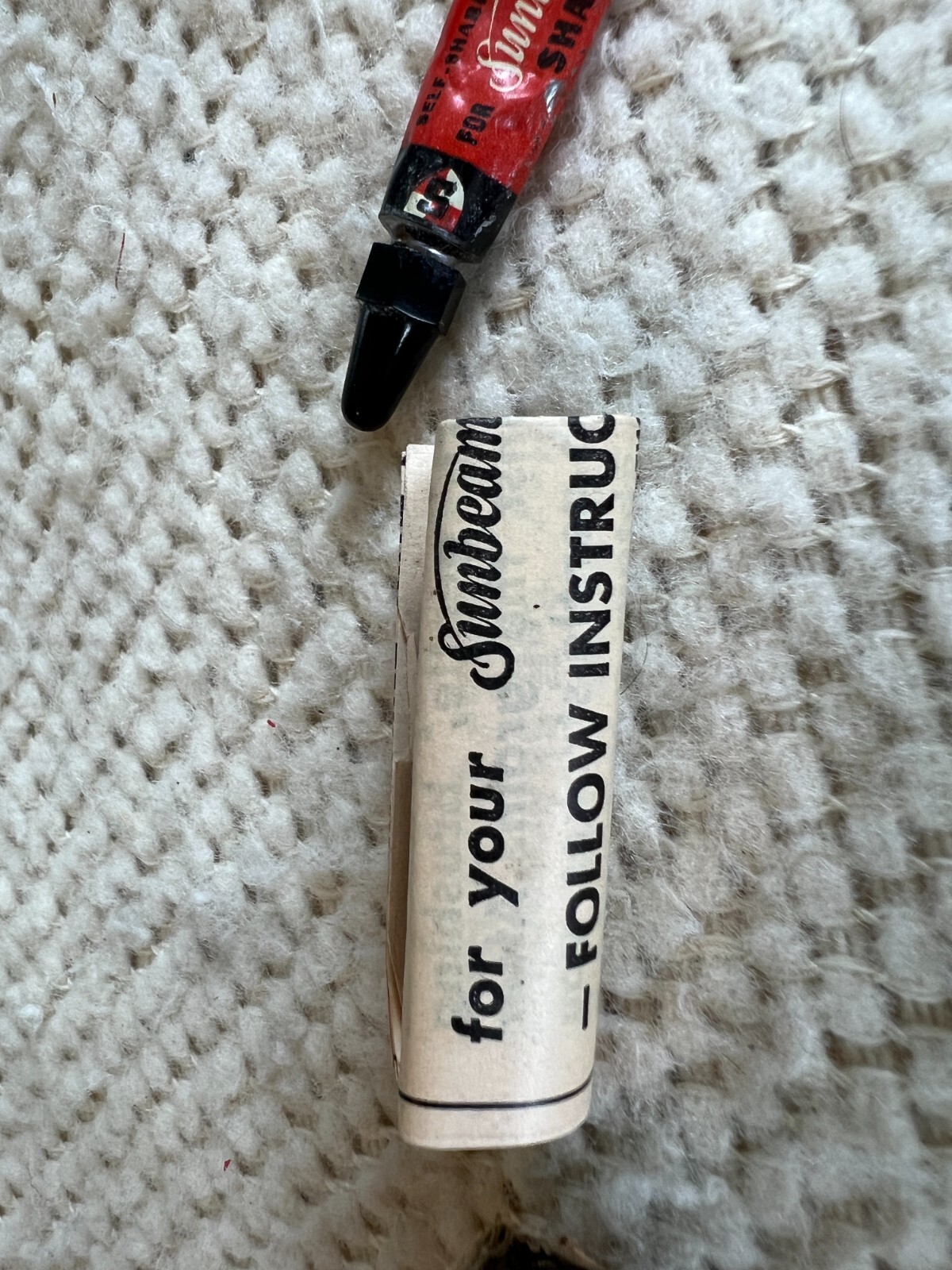 Vintage Sunbeam Self Sharpening Compound