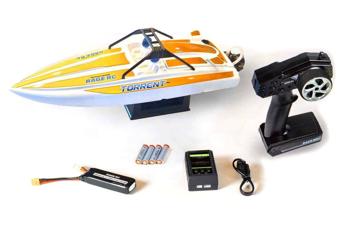 Rage R/C - Torrent 450BL RTR Jet Boat, Red