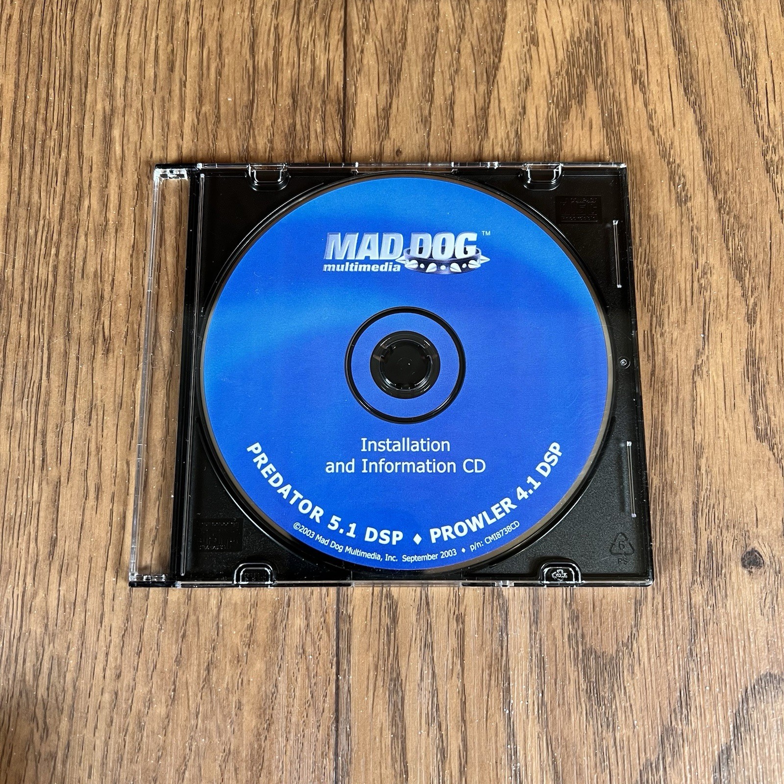 PC Software CD Disc MAD DOG Multimedia Installation Disc