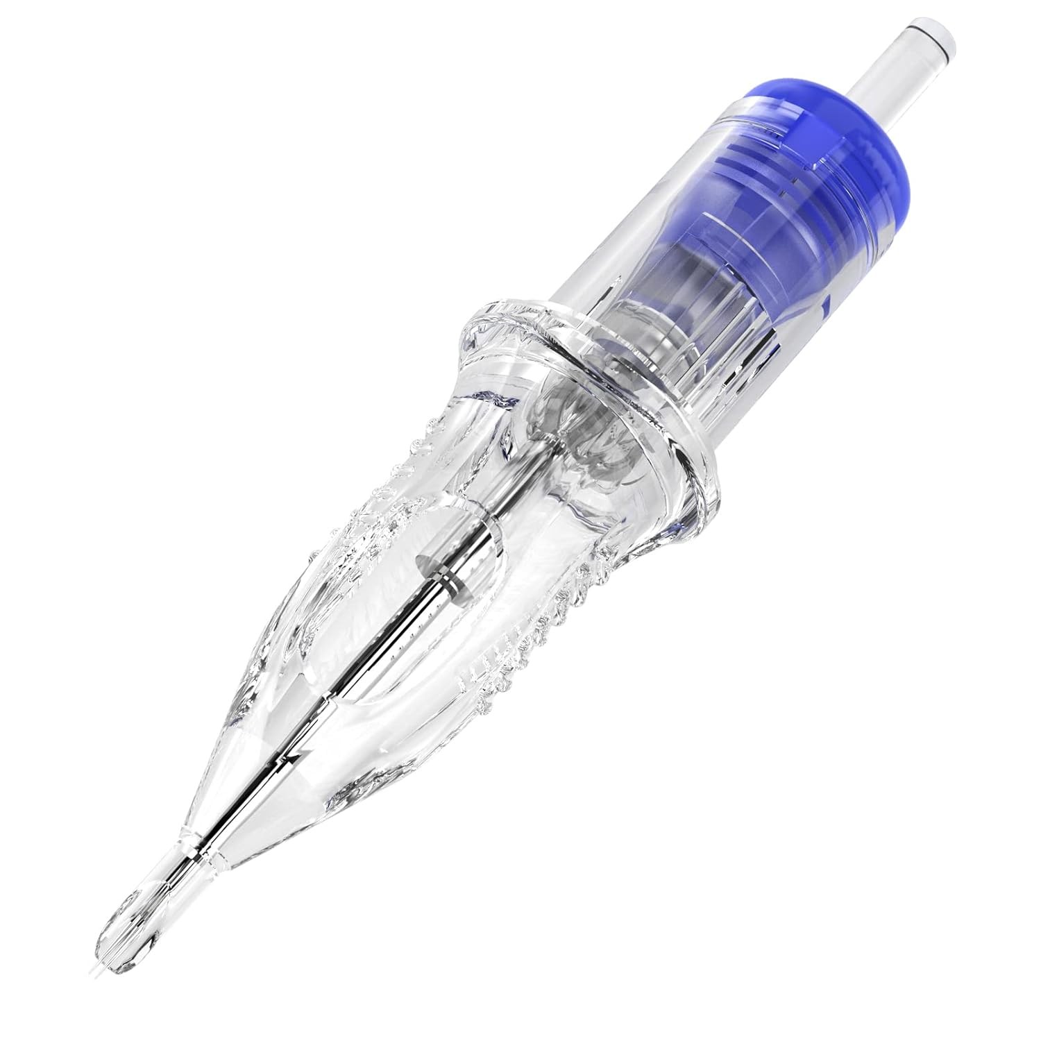 Dragonhawk Extreme Tattoo Needles - 20PCS Disposable Round 7RL, Blue, Clear