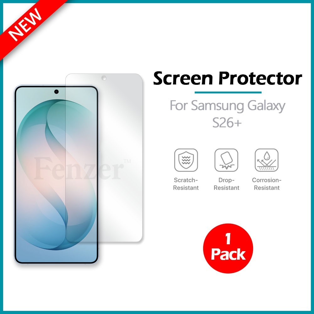 1x For Samsung Galaxy S26+ Screen Protector w/ cloth