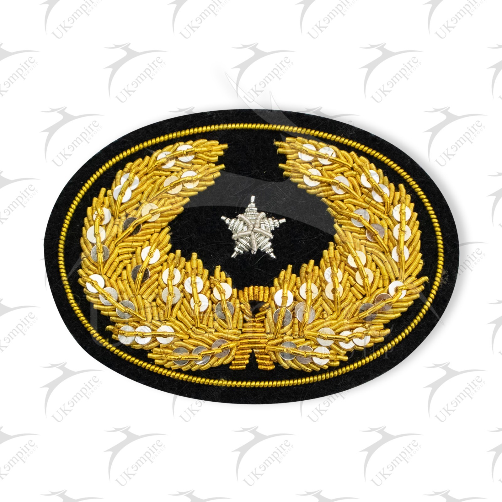 Civil War Officers Hat Insignia Badge Brigadier General (One Star) (Small)