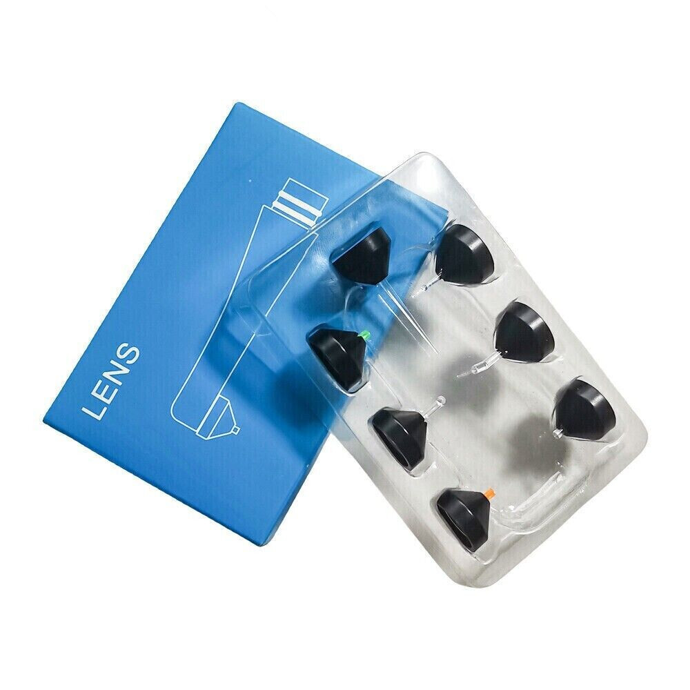 7Pcs/Set Dental Plastic Light Magnetic Pointcure Lamp Curing Composite Lens 13mm