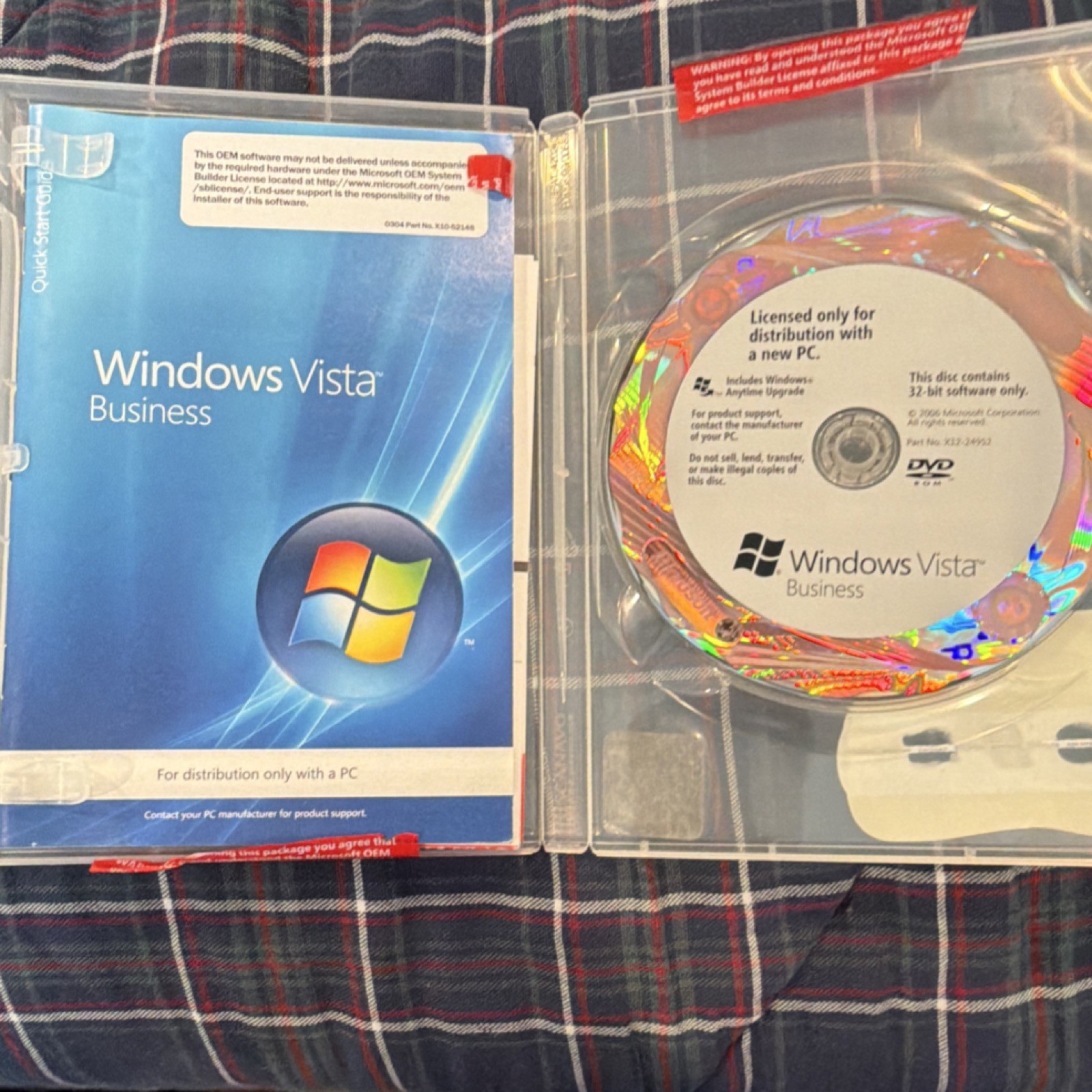 Microsoft Windows Vista Business OEM DVD English Operating System