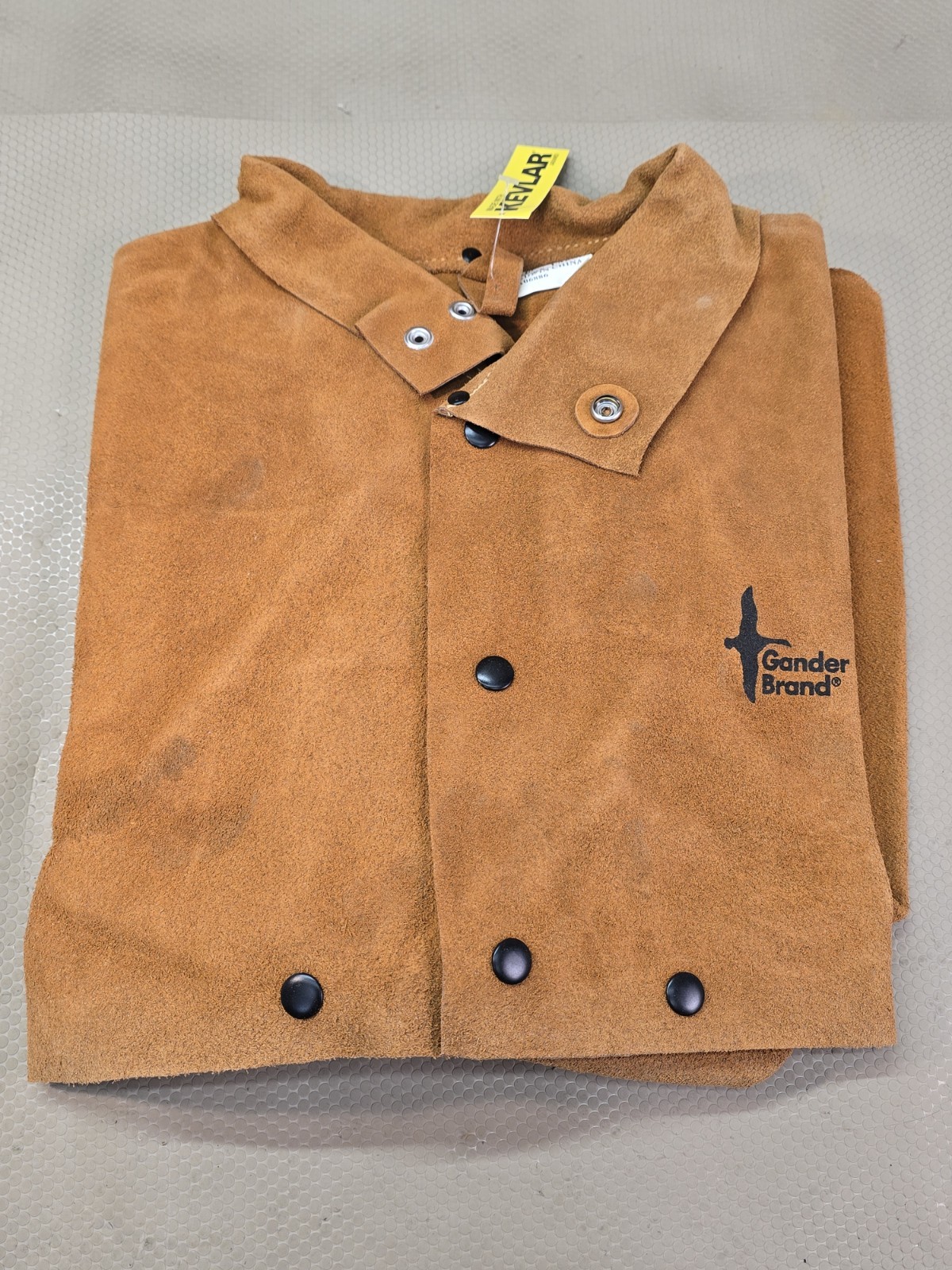 Gander Brand Welding Jacket Split Cowhide Brown  Size XXL New
