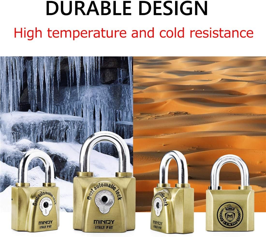 Mindy 60mm Heavy Duty Waterproof Keyed Padlock with 4 Keys