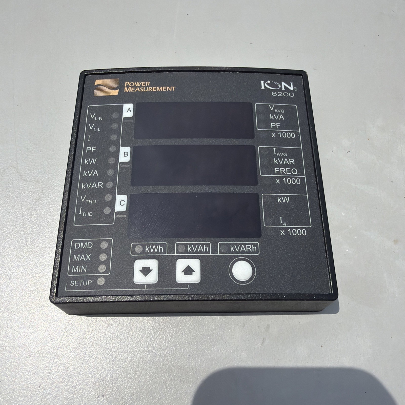 Power Measurement ION 6200 Display P620DR Used