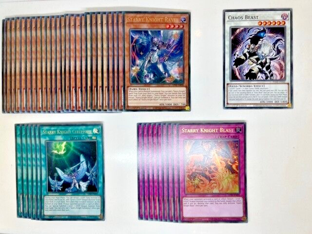Yugioh Competitive Deluxe Starry Knight Deck + Extra Deck *Ready to Play + Bonus