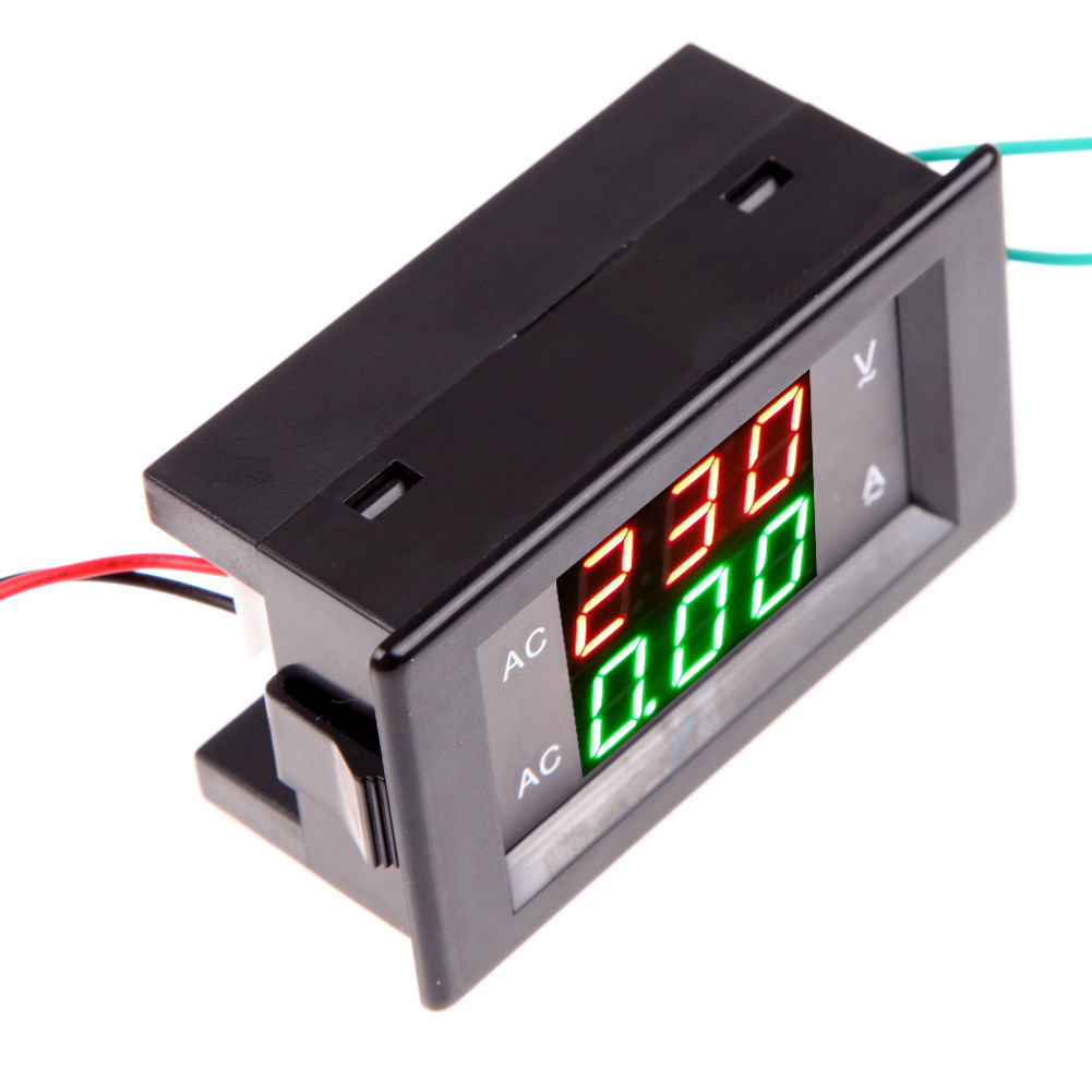 AC 500V 100A LED Digital Volt Watt Voltage Ampere Panel Meter Voltmeter Ammeter
