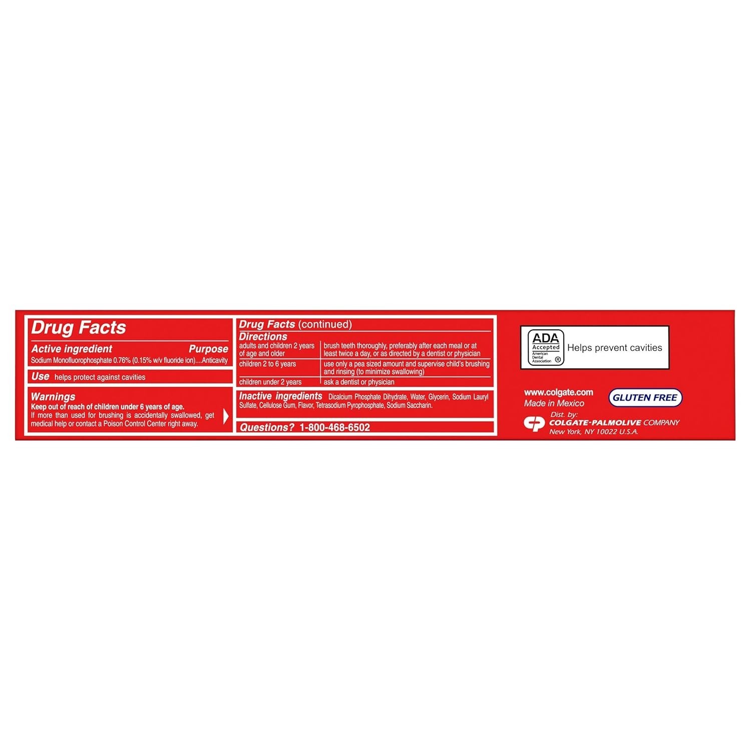Colgate Cavity Protection Toothpaste 4oz x [4 Pack] Fluoride Anticavity Fresh