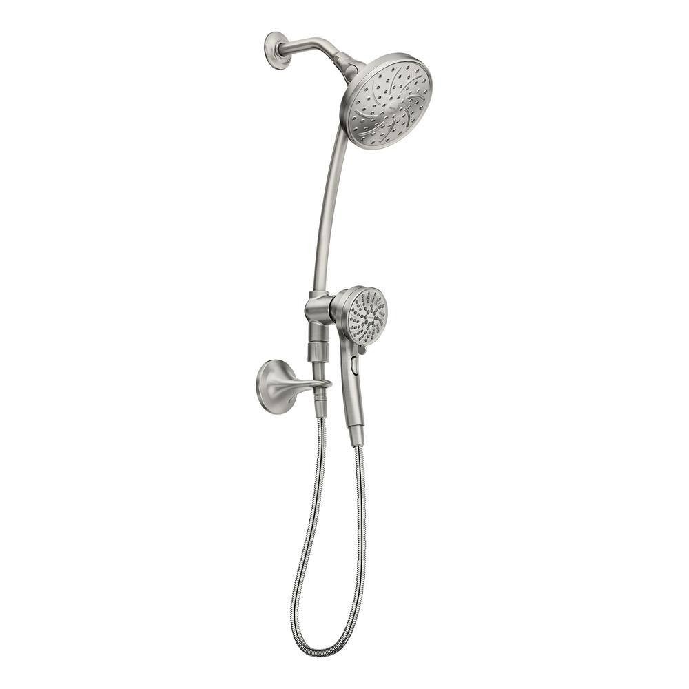 NEW CONDITION MOEN 28586SRN Attract Magnetix Heads w/ Slidebar in Brushed Nickel