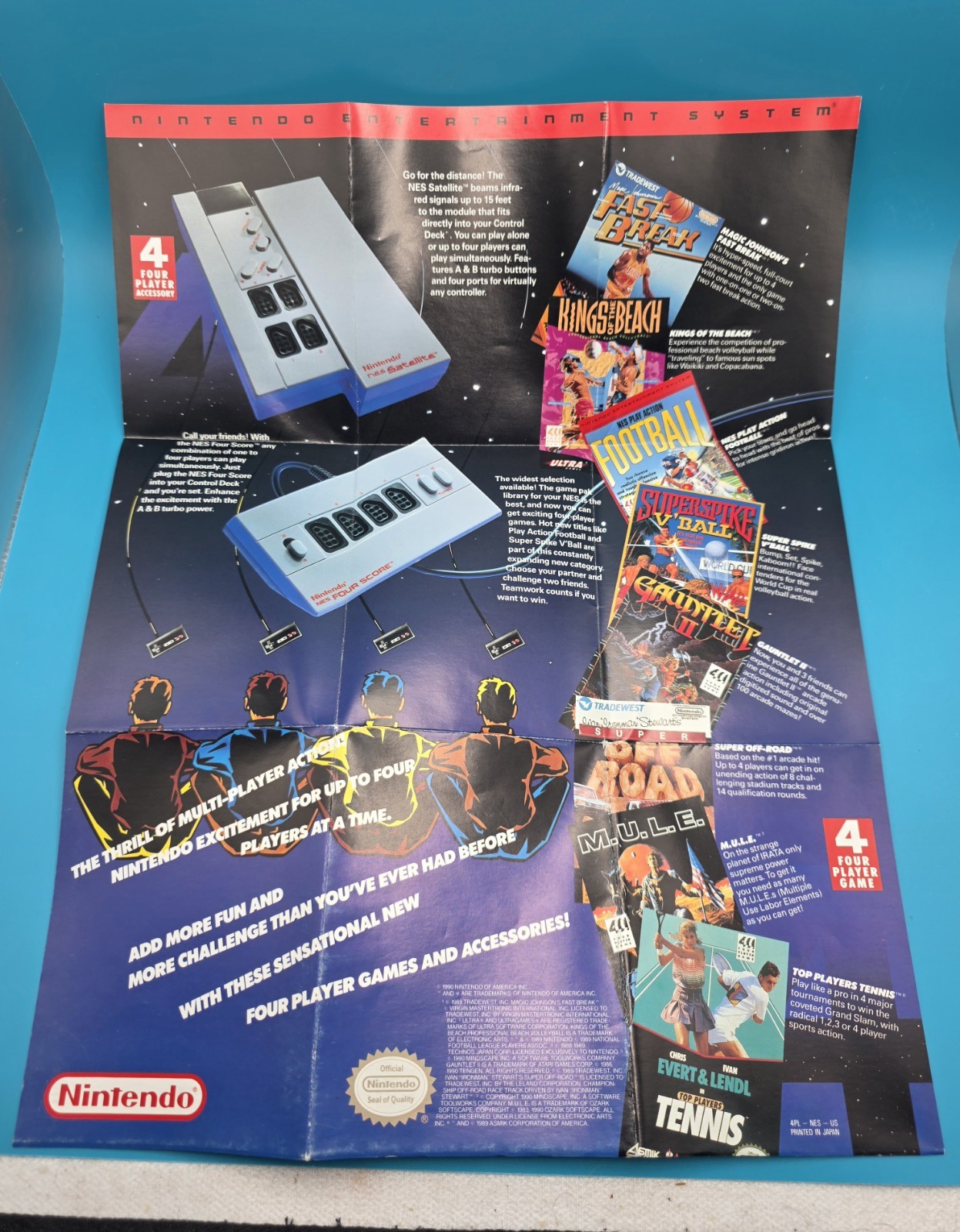Four Player [4PL-NES-US] (Nintendo Entertainment System) Poster Only