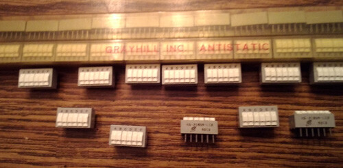 Lot of 45: Grayhill KS-21859-L13 DIP Switches
