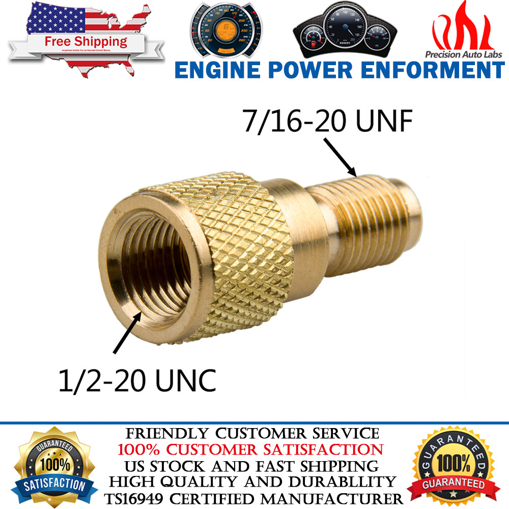 1/4" SAE Male Flare to 1/2 ACME Female Charging Hose Pump Tank Adapter 1/2-20UNF