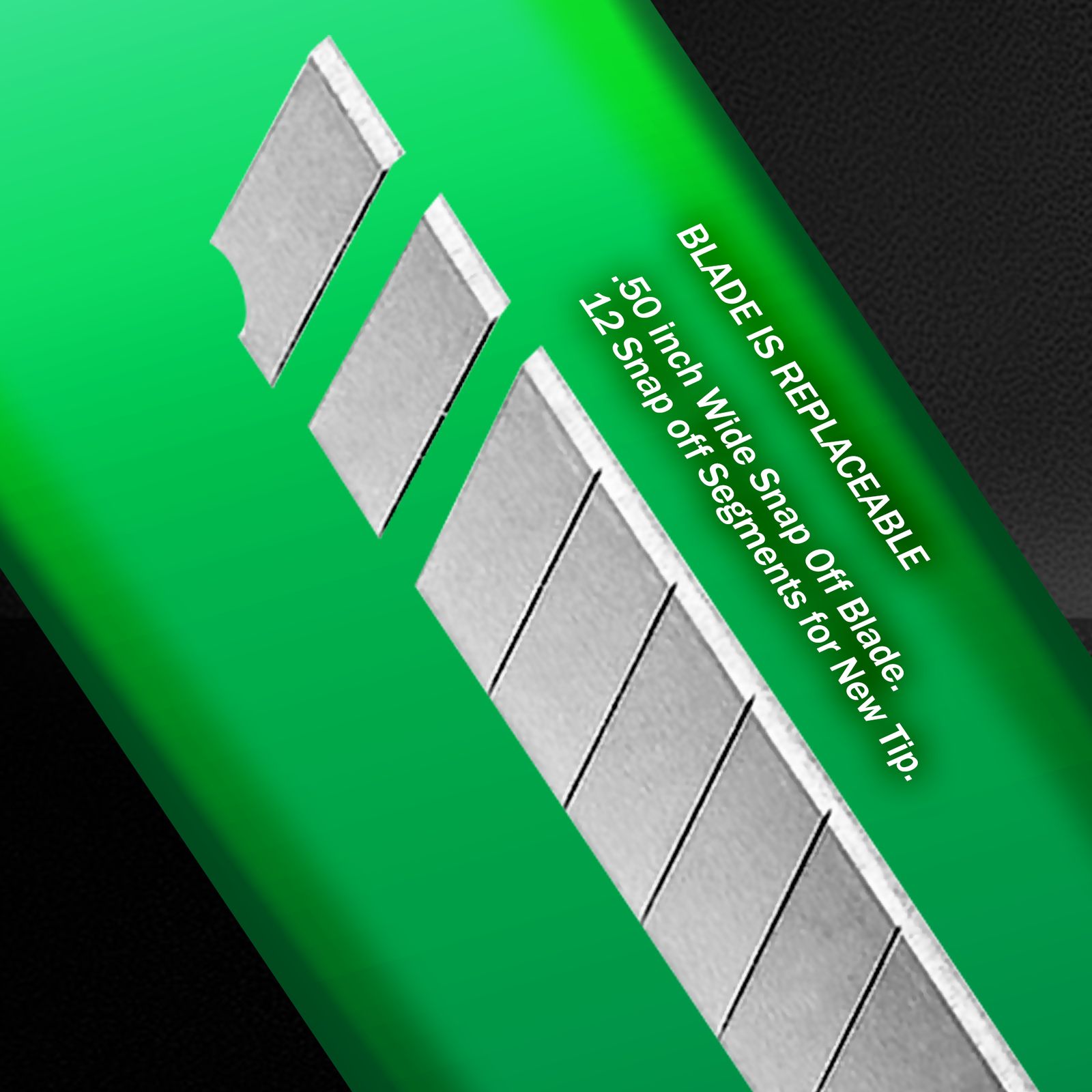 Small Green Utility Knife Box Cutter Snap Off Blade 9MM Blade