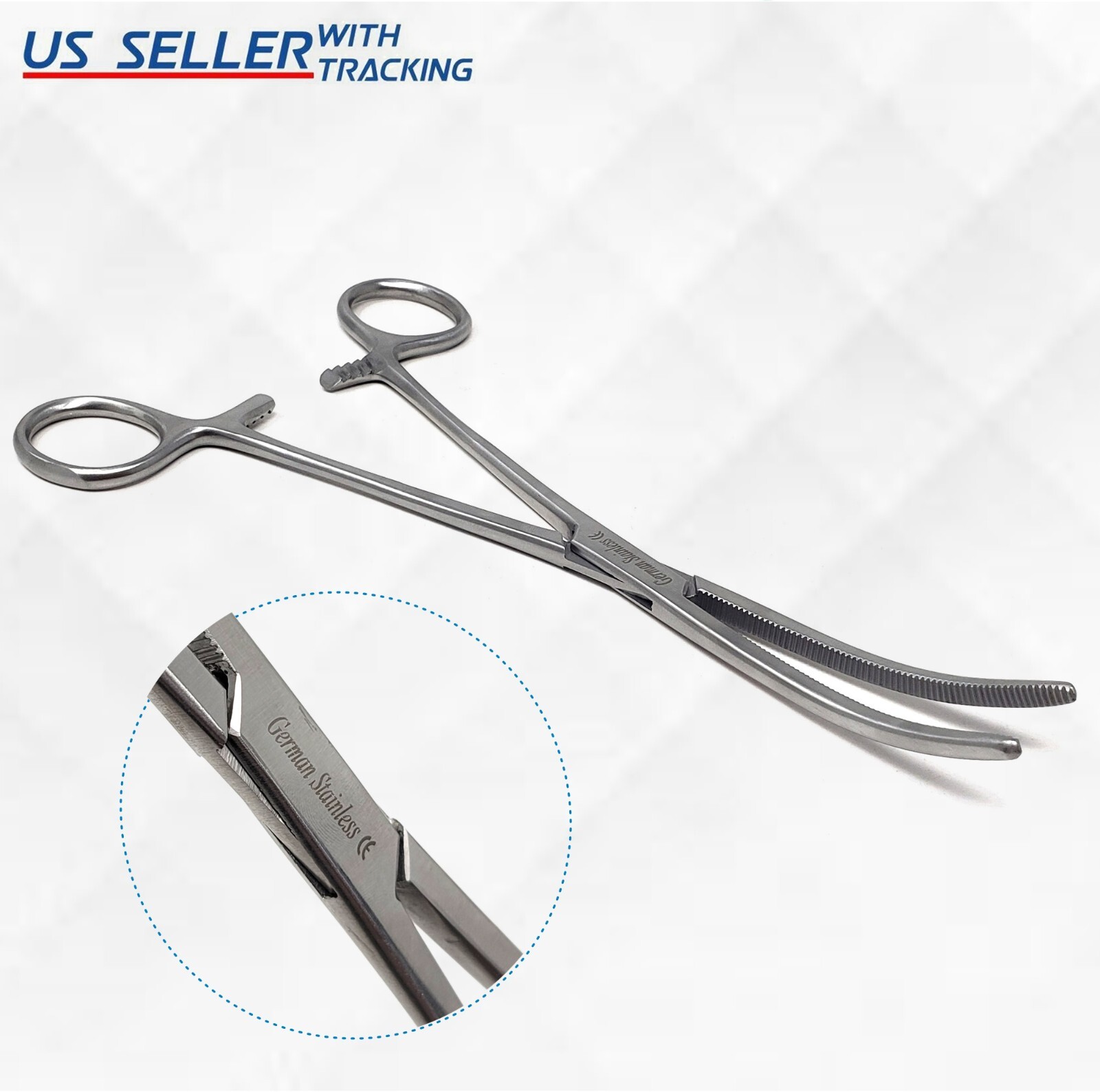 6" Curved Hemostat Forceps Locking Clamps Stainless Steel Surgical Instrument