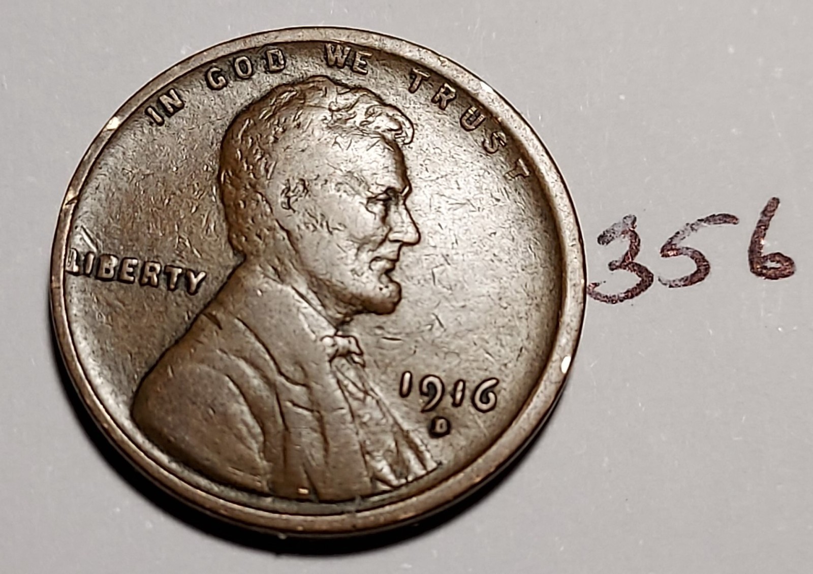 1916-S Lincoln Wheat Cent Fine #356