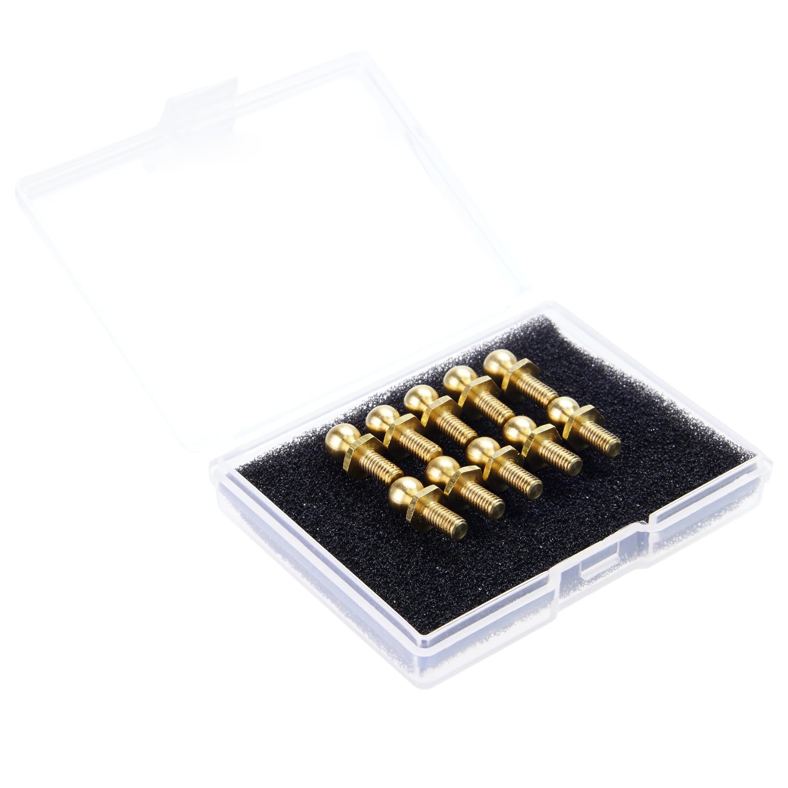 TOOMOD 10pcs Brass M3 Ball Head Screw Tie Rod Bolts Shock Absorbers Ball Moun...