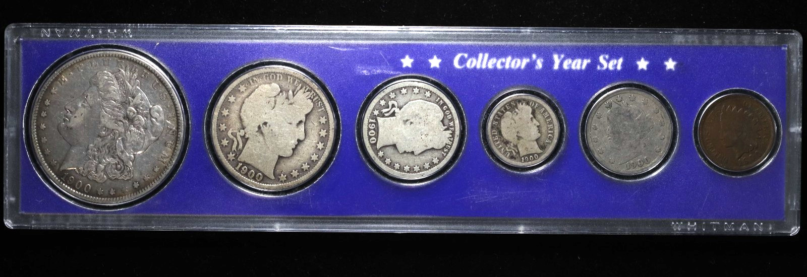 1900 U.S. Silver Coin 6-Coin Type Set Collectors Year