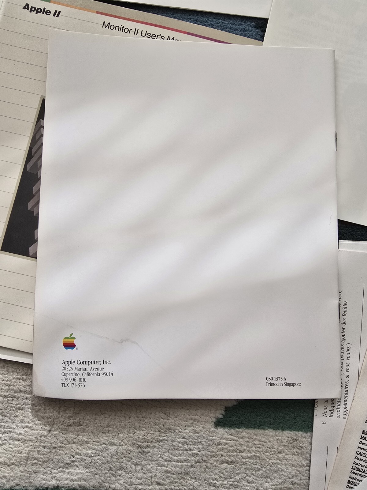 Vintage Apple Computers Manual Book - Apple IIc Setting Up Your Apple IIc