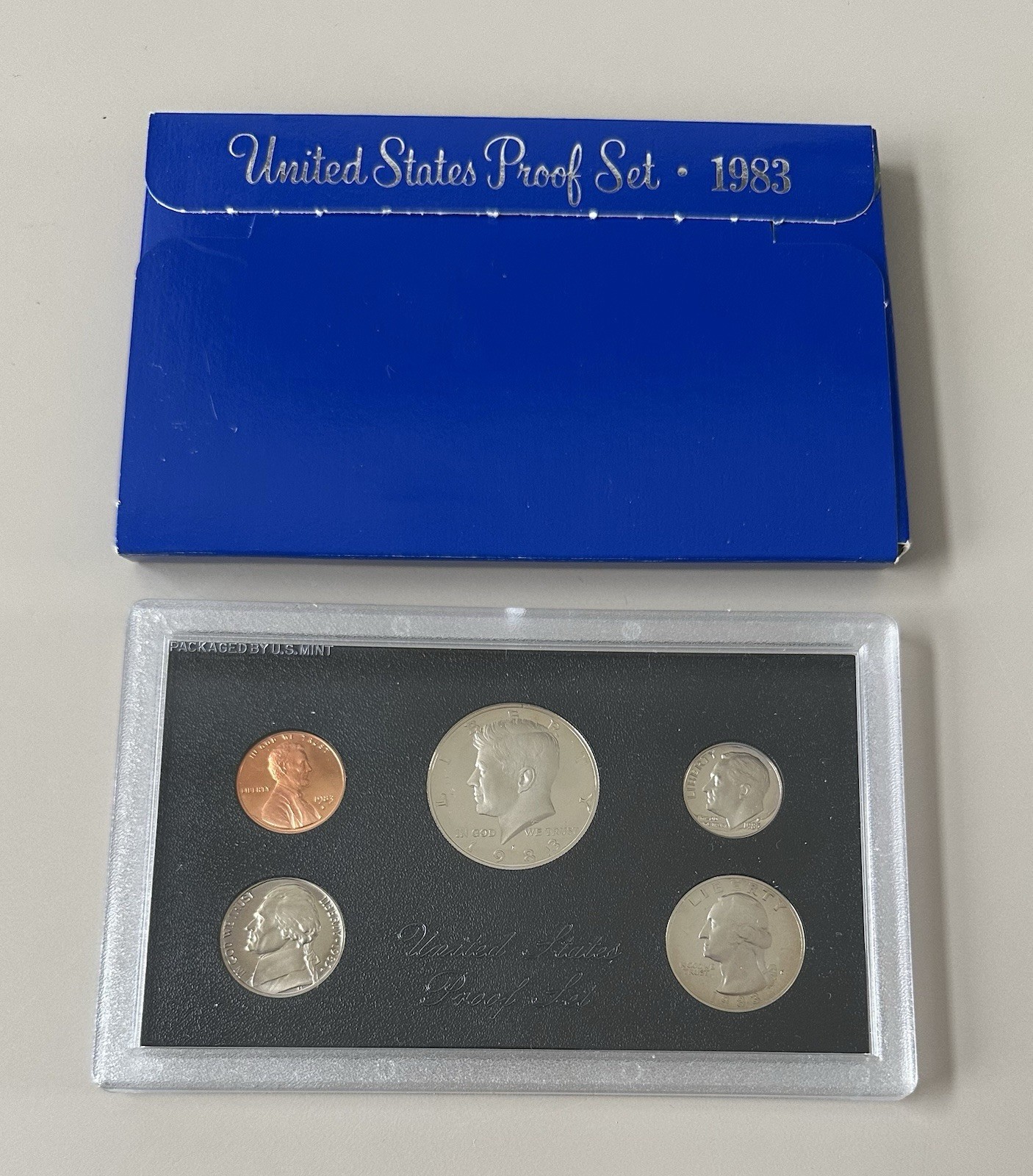 1983 S US Mint Proof Set 5 Coin Clad Set 83 OGP Original Government Packaging