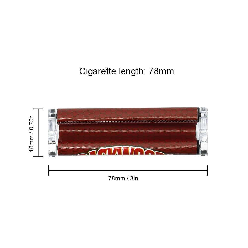 2pcs 78mm Plastic Easy Handroll Cigarette Rolling Tobacco Machine