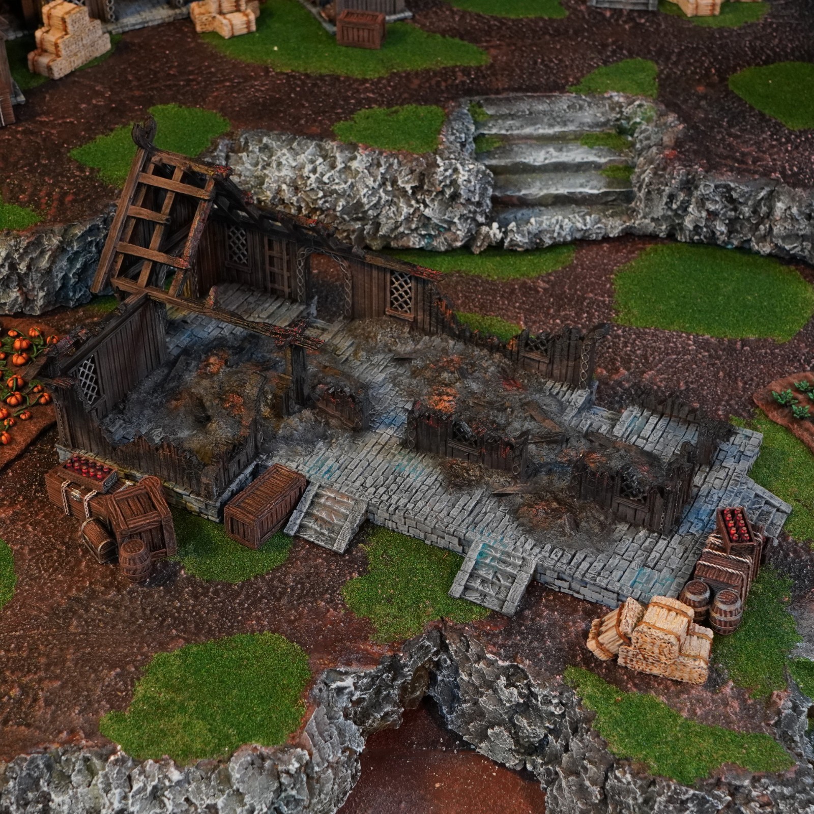 Inn House Ruin from Kingdom of Saxonia 28mm Tabletop Terrain LOTR Middle Earth