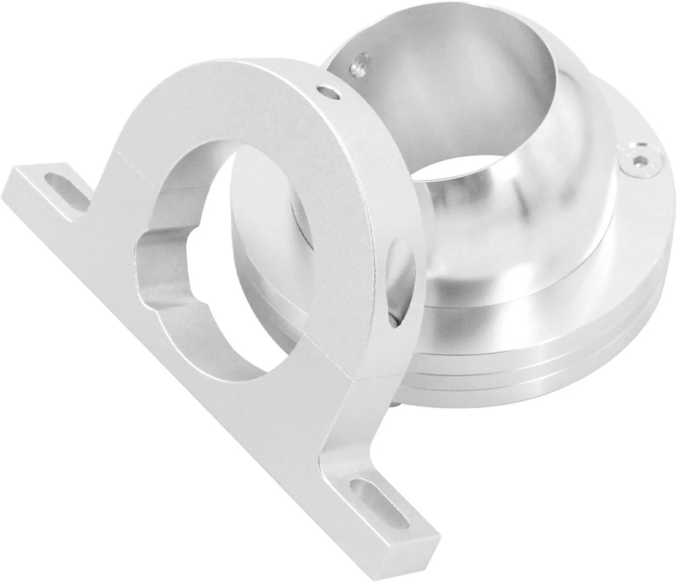 2" Steering Column Mount Combo: Swivel Base Floor Mount & Polished Aluminum Keye