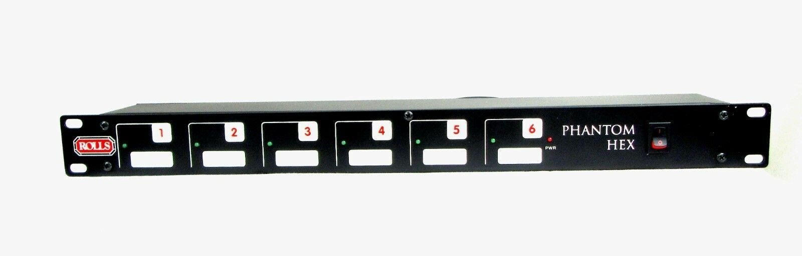 Rolls RPB623 PHANTOM HEX Power Supply for condenser mics, active DI boxes & more
