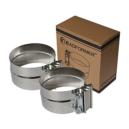 4 inch Exhaust Clamp Stainless Steel Muffler Band Clamps for 4" 4" - 2 PCS