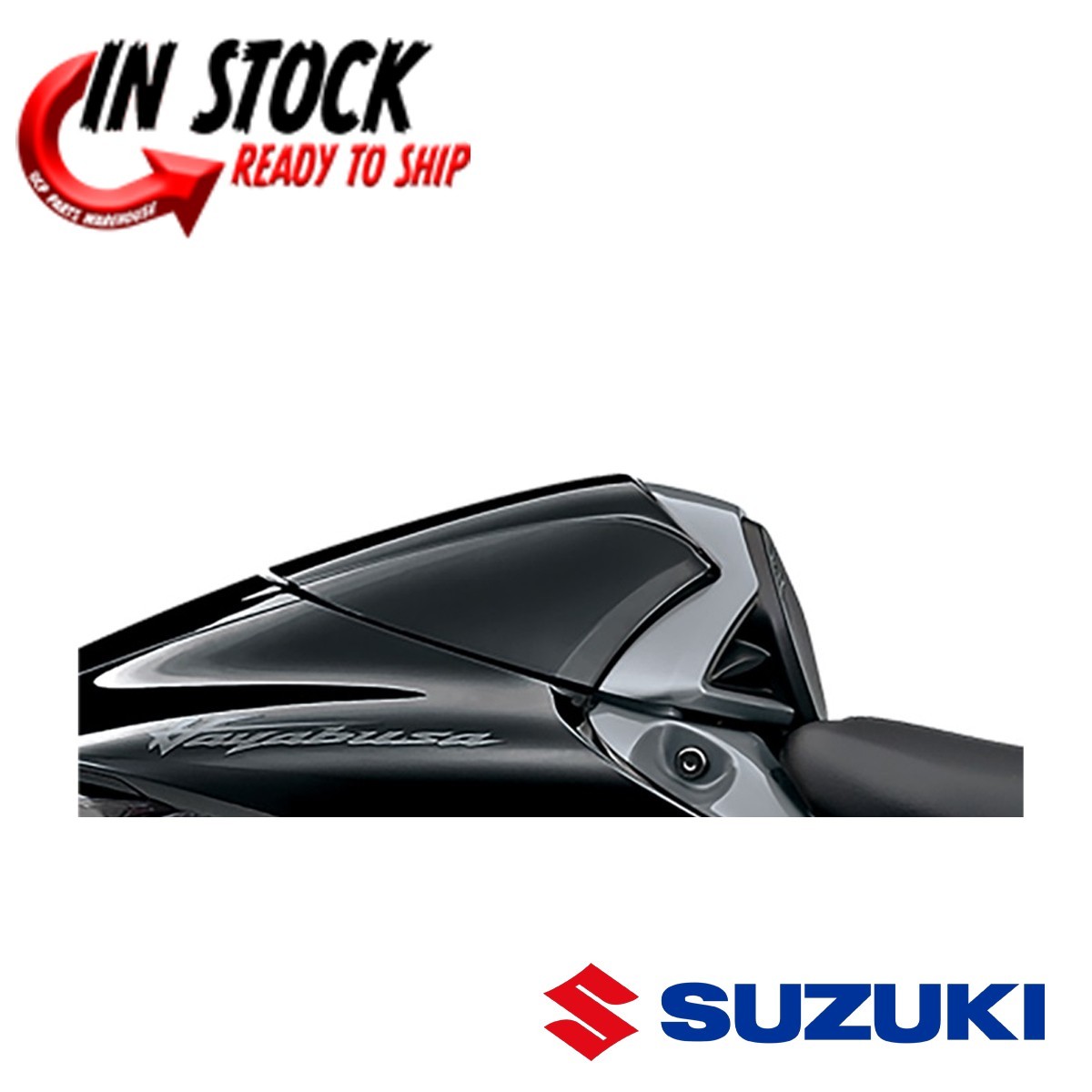 SUZUKI SEAT COWL FAIRING REAR BLACK/GRAY 2026 HAYABUSA GENUINE OEM NEW