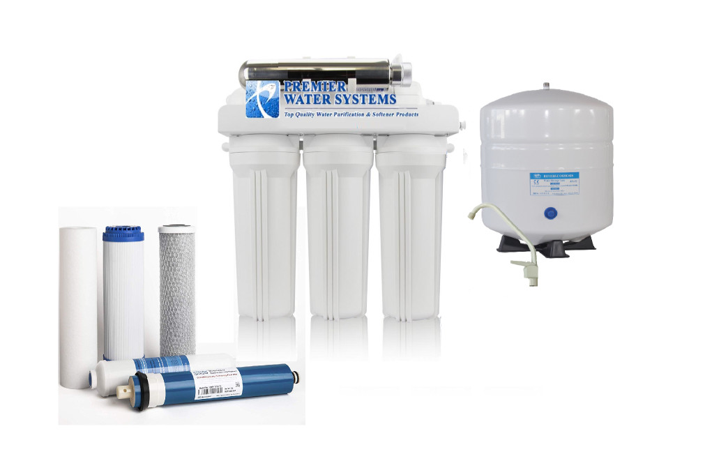 Well Water Reverse Osmosis Water System 6 Stage Permeate Pump UV Anti-Scaling LP