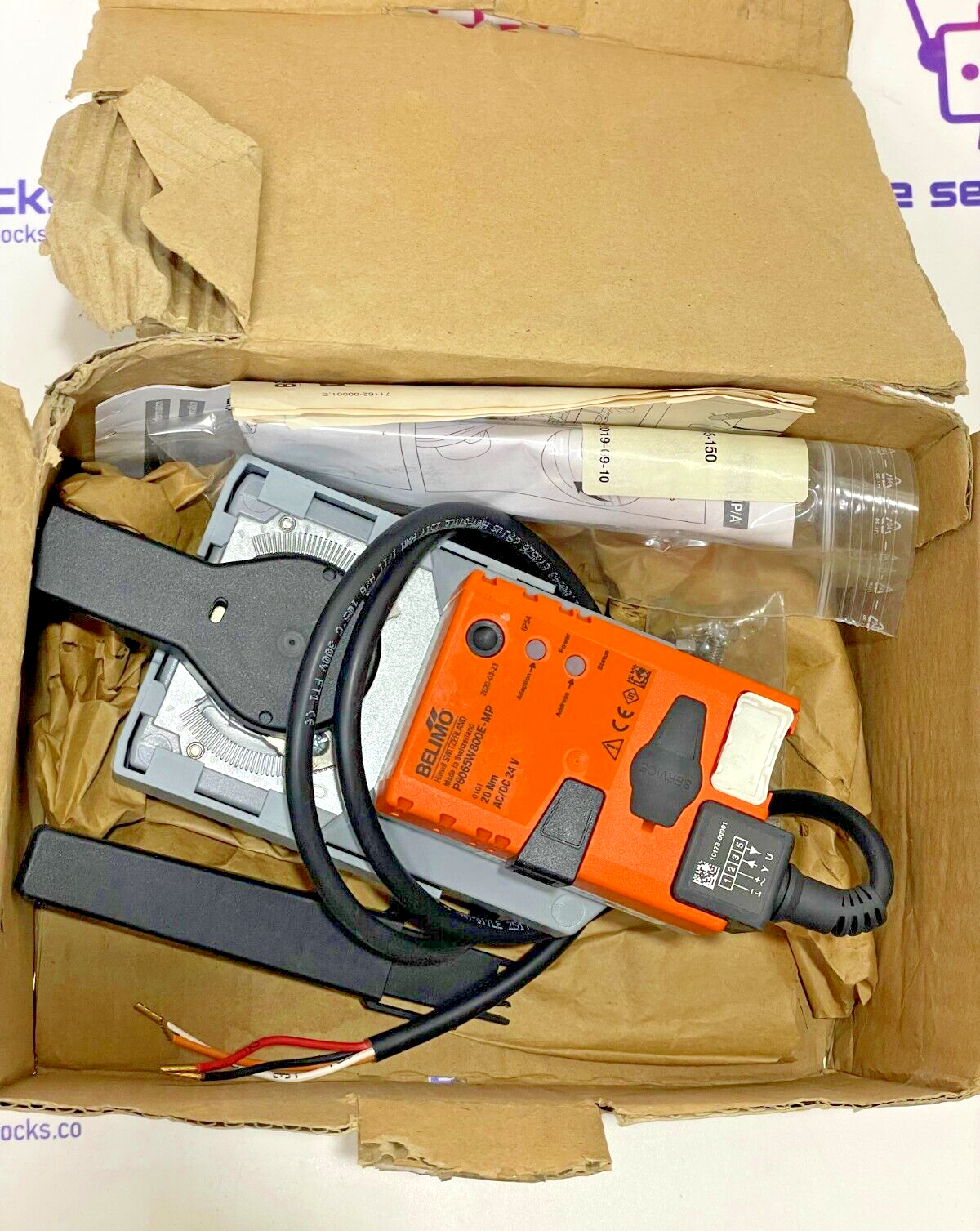 UTC CARRIER BELIMO P6065W800E-MP 2 WAY CCV EPIV FLANGE ACTUATOR 20Nm AC/DC 24V