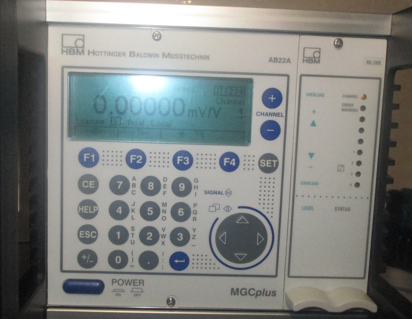 HBM, MGCplus with ML38B Calibration Amplifier Card