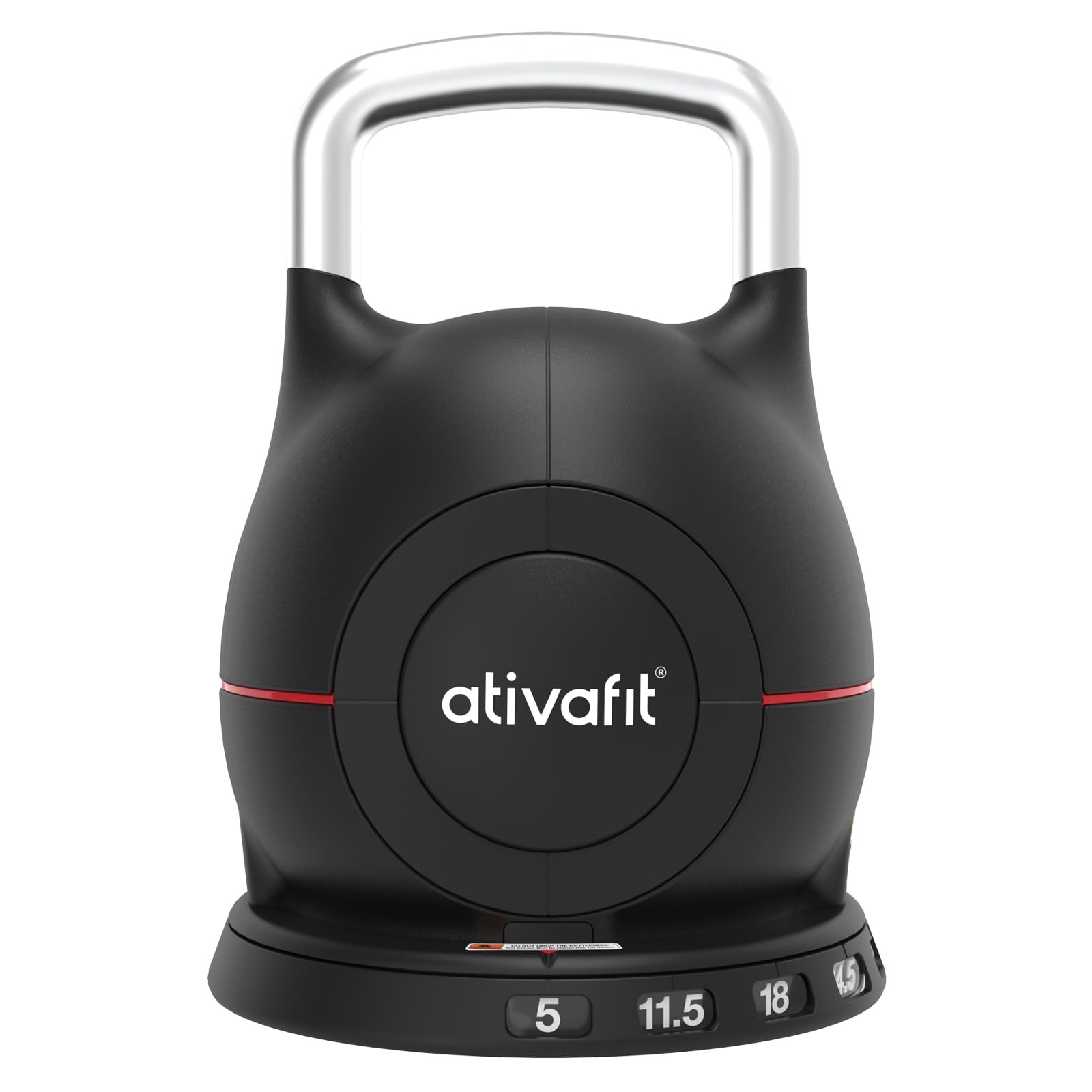 7 in 1 Adjustable Kettlebell 5-44lbs Adjustable Kettlebell with Solid Aluminu...