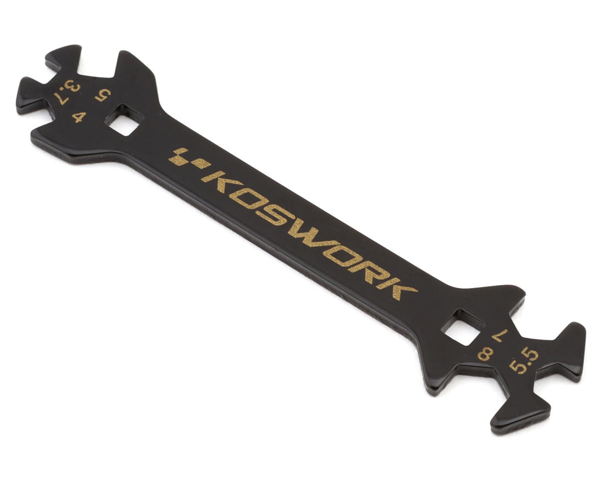 Koswork 3.7mm Turnbuckle Wrench (3.7, 4, 5, 5.5, 7 & 8mm) [KOS13231-3.7]