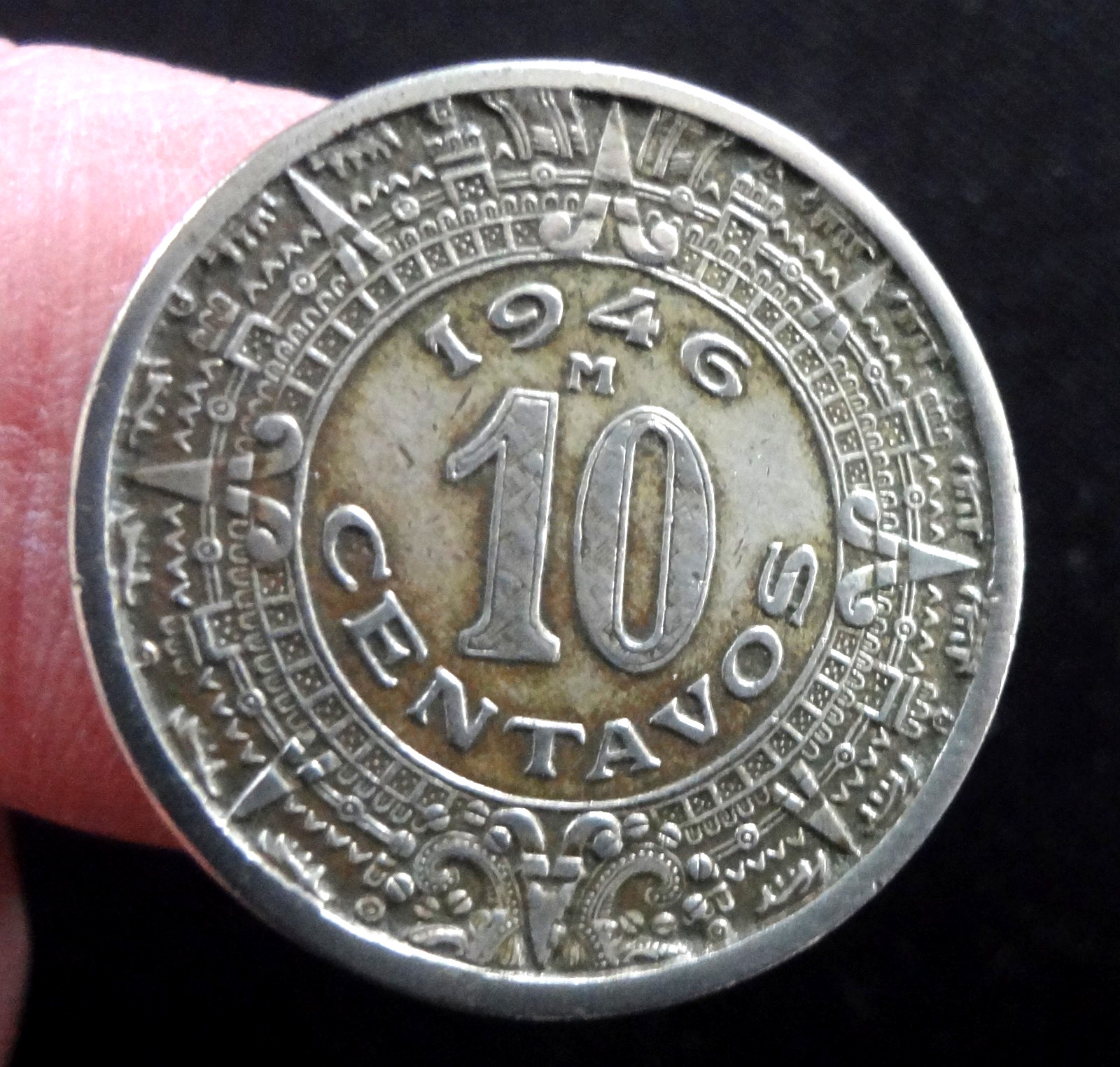 Mexico 1946-M 10 Centavos Estados Unidos Mexicanos Last Year