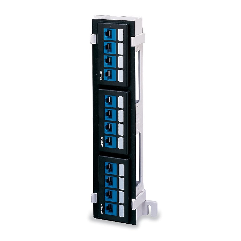 QuickPort 12 Port Terminal Block Patch Panel 14 Gauge Steel Mounting Bracket
