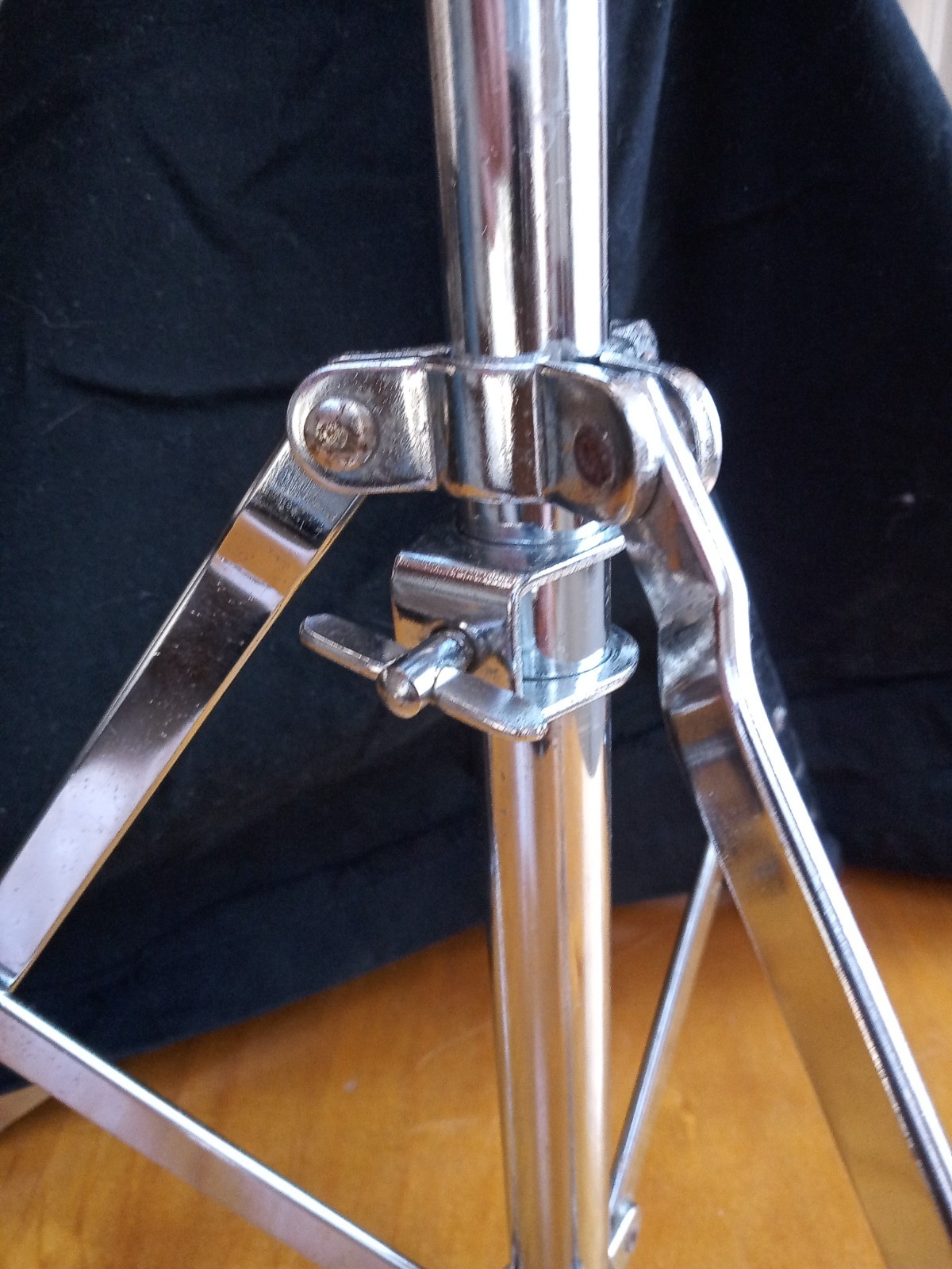 3 tripod cymbal/accessory stands plus hihat pull rod - Ludwig, etc.