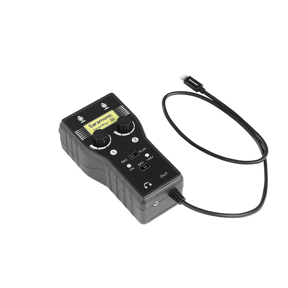 Saramonic Smartrig+DI 2-Ch Audio Interface w/ XLR, 1/4" Inputs For Iphone iPad