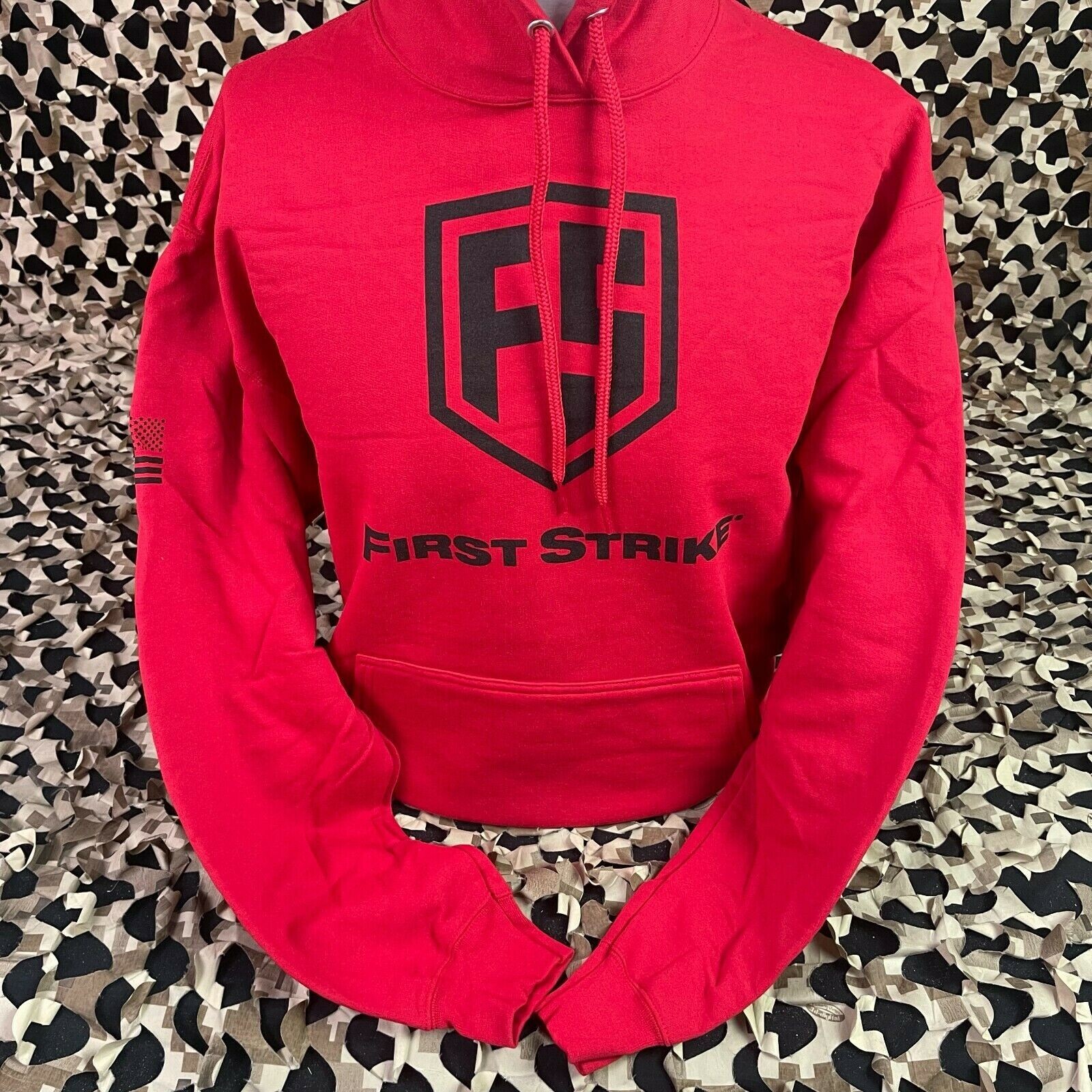 NEW First Strike Pull Over Hooded Sweatshirt - Red - XXX-Large