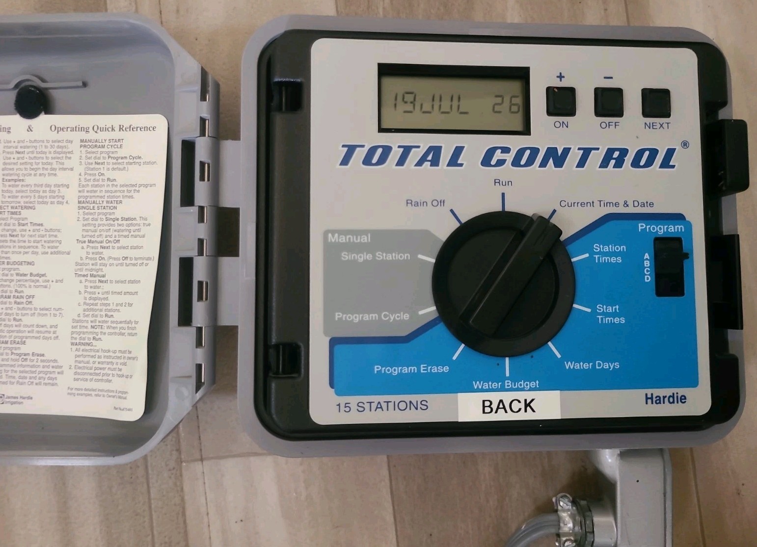 Irritrol Total Control 15 Station Irrigation Contoller TC-15EX-R With Keys