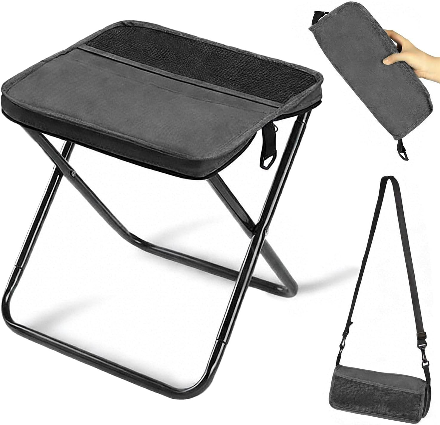 Outdoor Backpack Folding Stool, Pencil Case Stool, Portable Lightweight Camping