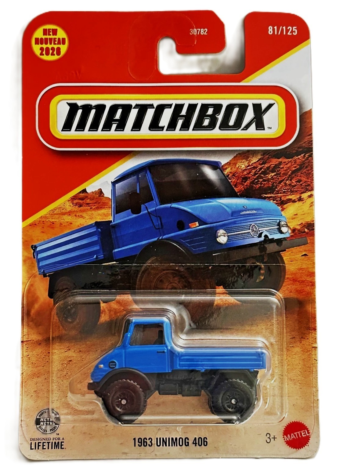 2026 Matchbox 1963 UNIMOG 406 81/125 Blue New