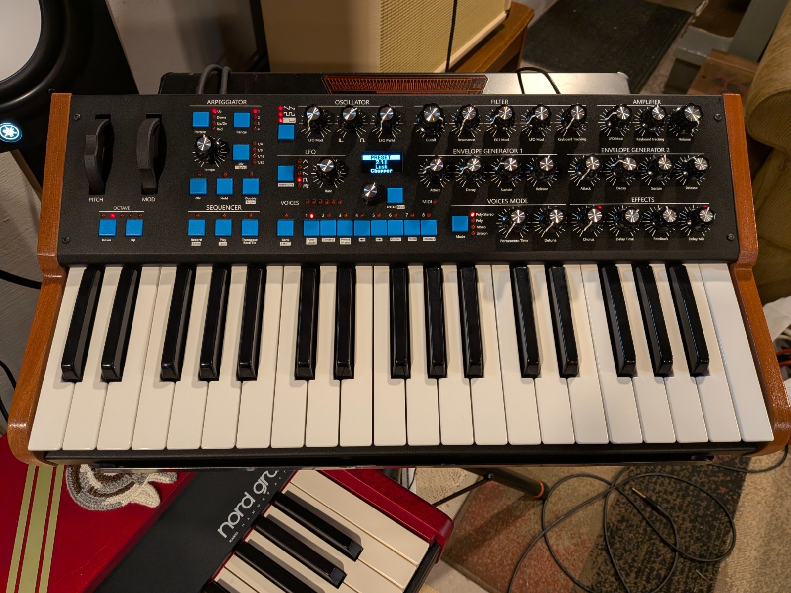 GS Music Bree6 Keyboard Polyphonic Analog Synthesizer Black