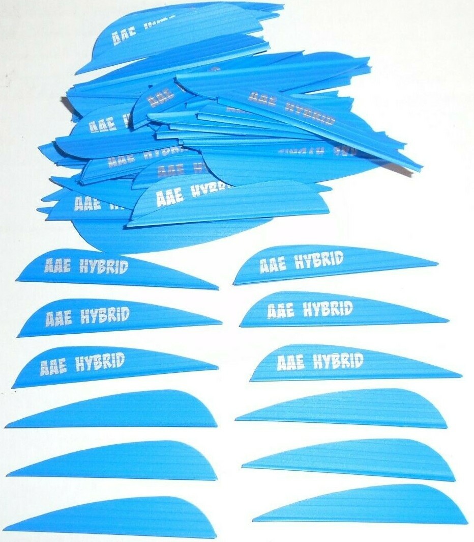100- AAE Hybrid 26 2.7" BLUE Vanes arizona archery equipment arrow fletching