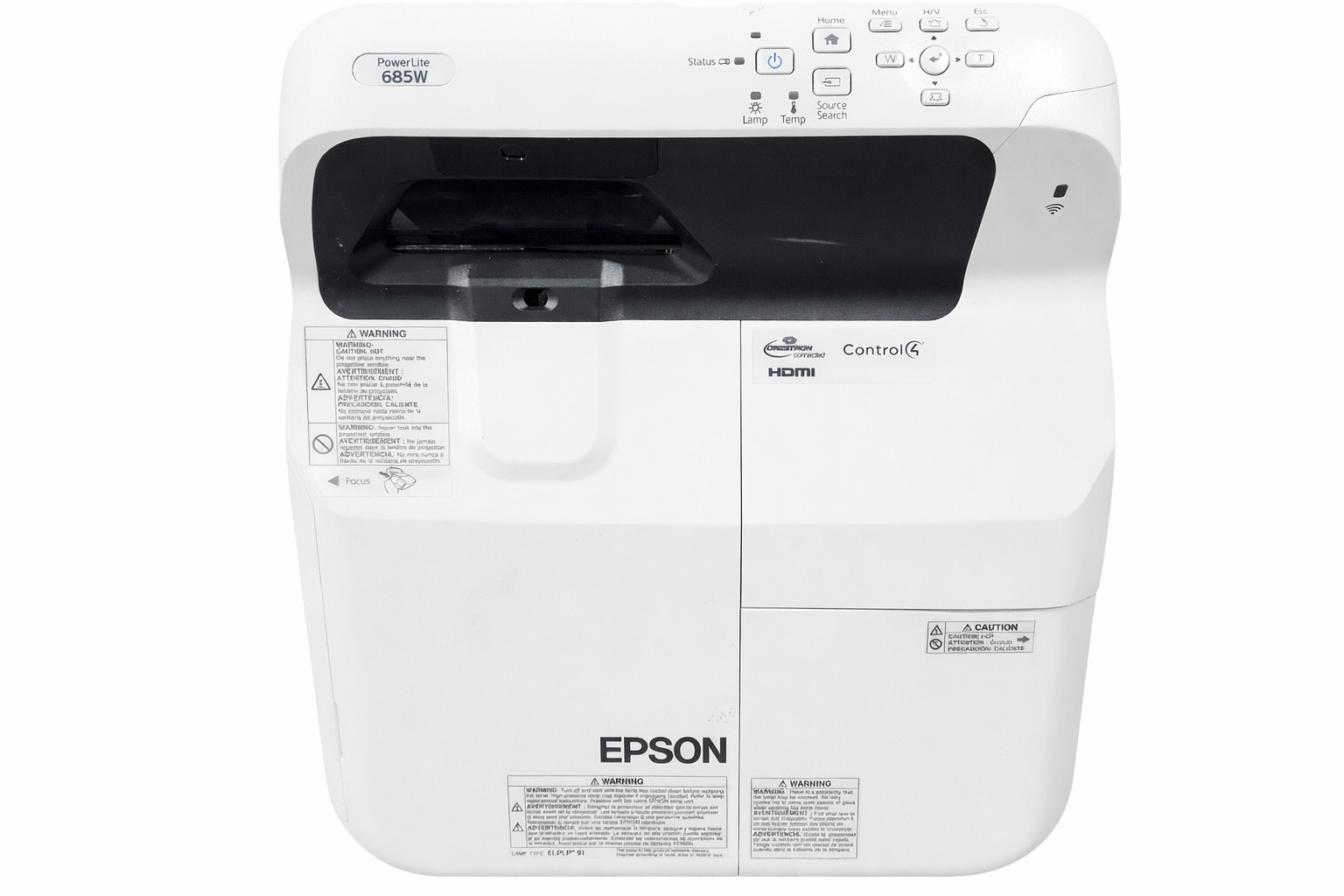 Epson PowerLite 685W WXGA 3500 Lumen Ultra Short Throw Projector 1280x800