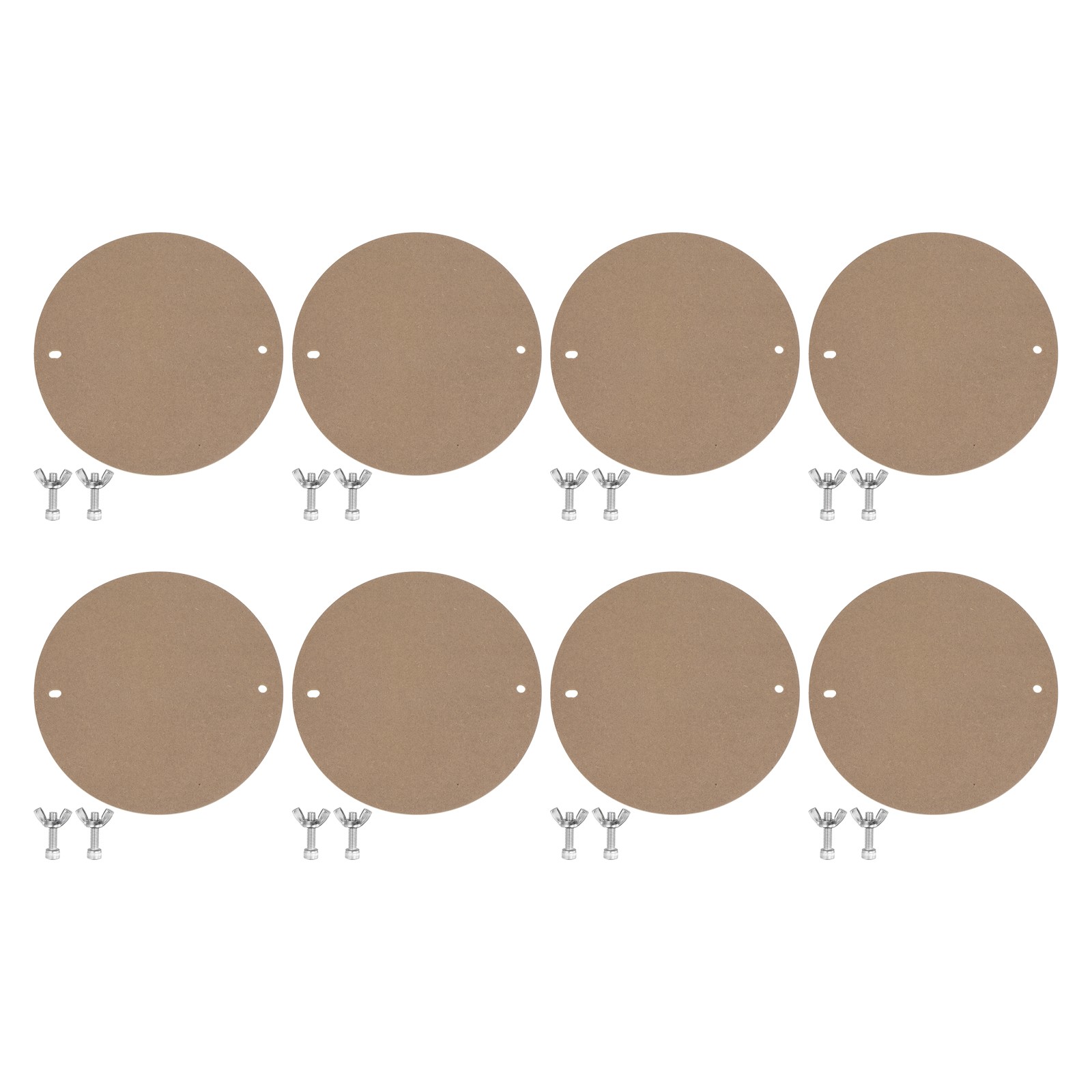 8 Pack 12" Pottery Wheel Bats, 1/3" Thick Round Pottery Bat System