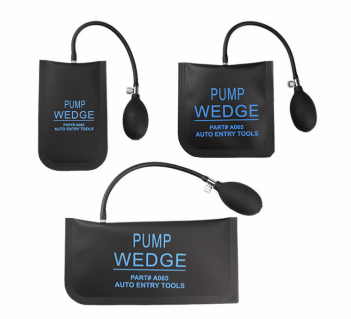3 Pack Air Wedge Bag Pump Inflatable Shim Tool Locksmith Door Lock Install Kit