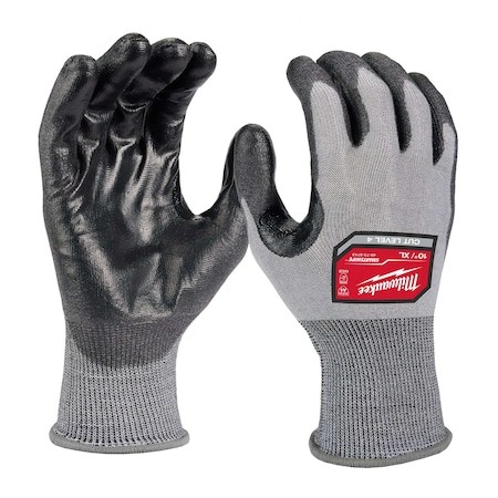Milwaukee Tool 48-73-8743 Cut-Resistant Coated Gloves,  Cut Level A4 , Dipped